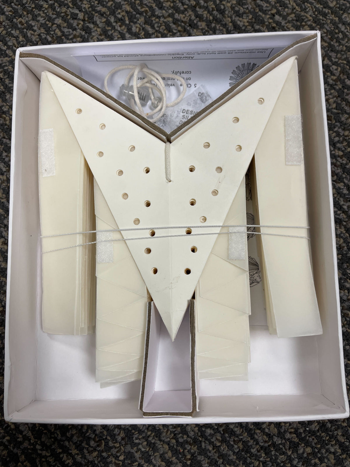 24&quot; White Glacier Snowflake Lantern Pizzelle Design - Great With or Without Lights - Ideal for Holiday and Snowflake Decorations, Weddings, Parties, and Home Decor