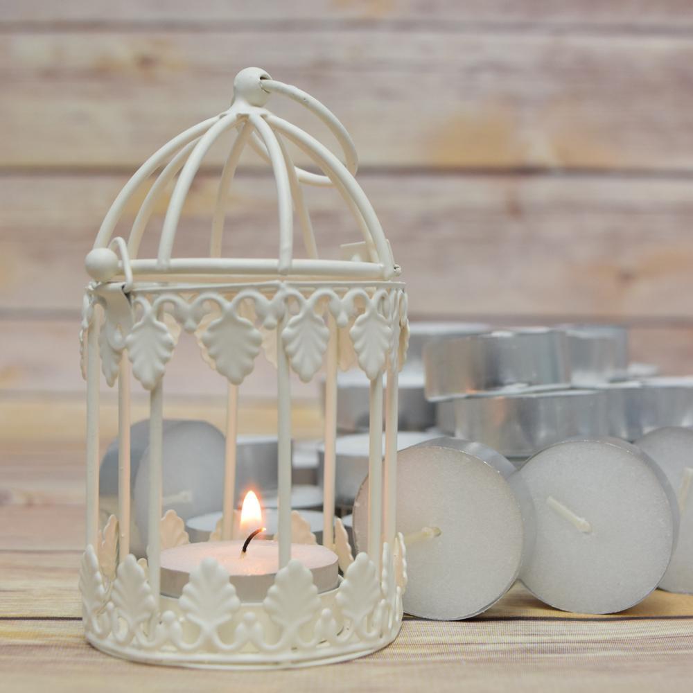 BULK PACK (50) Wax Tea Light Candles in Bulk, Unscented Standard - PaperLanternStore.com - Paper Lanterns, Decor, Party Lights &amp; More