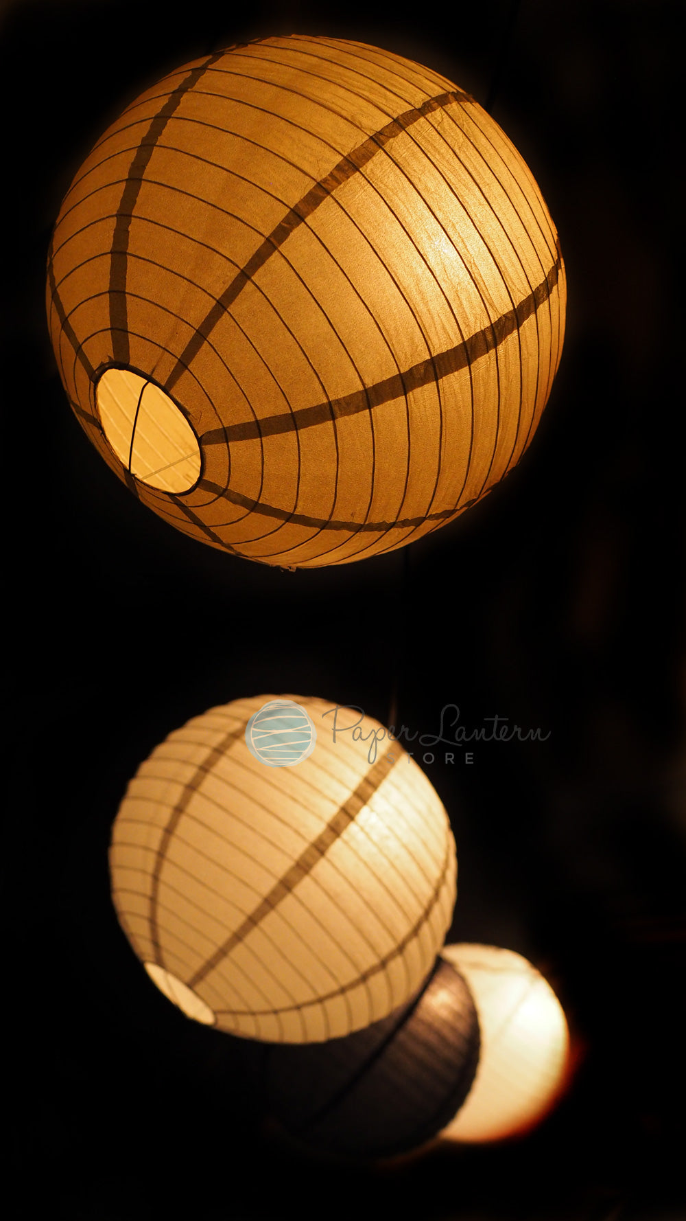 12&quot; School Graduation Party Even Ribbing Paper Lantern String Light Decoration COMBO Kit (31 FT) - PaperLanternStore.com - Paper Lanterns, Decor, Party Lights &amp; More