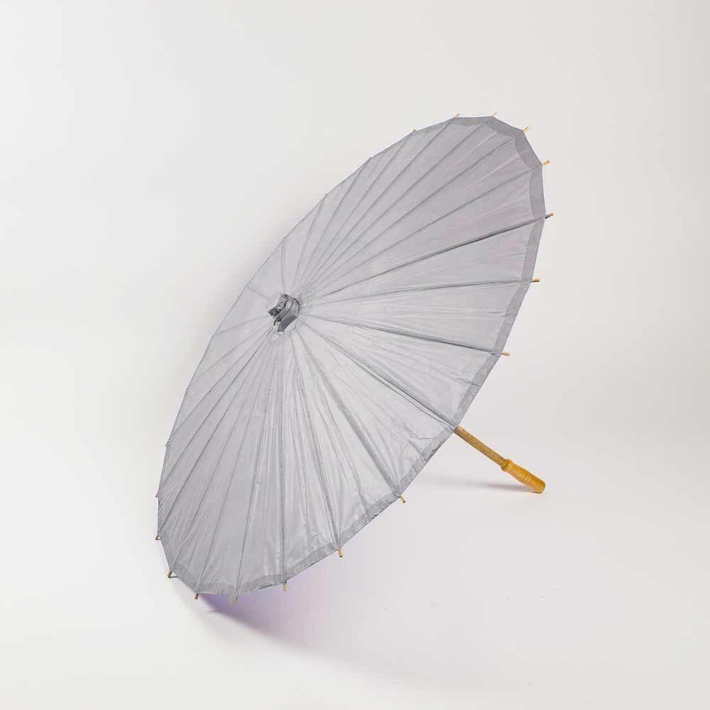32&quot; Gray / Grey Paper Parasol Umbrella - PaperLanternStore.com - Paper Lanterns, Decor, Party Lights &amp; More