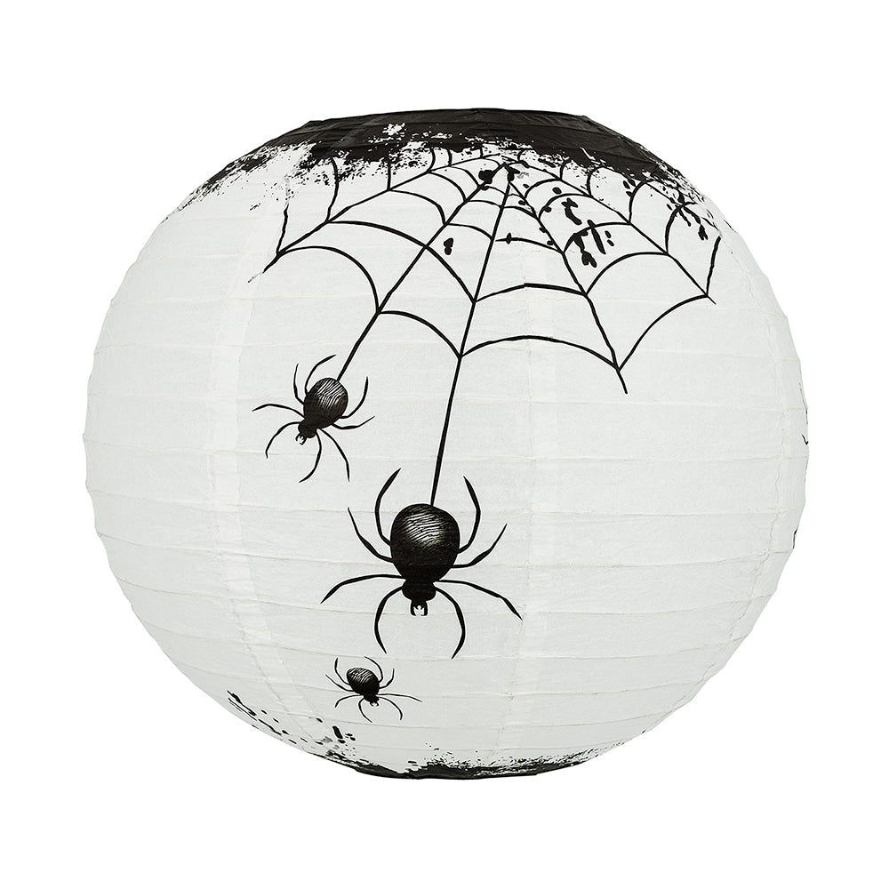 14 Inch Halloween Spiders Spooky Bug Webs Paper Lantern, Hanging ...