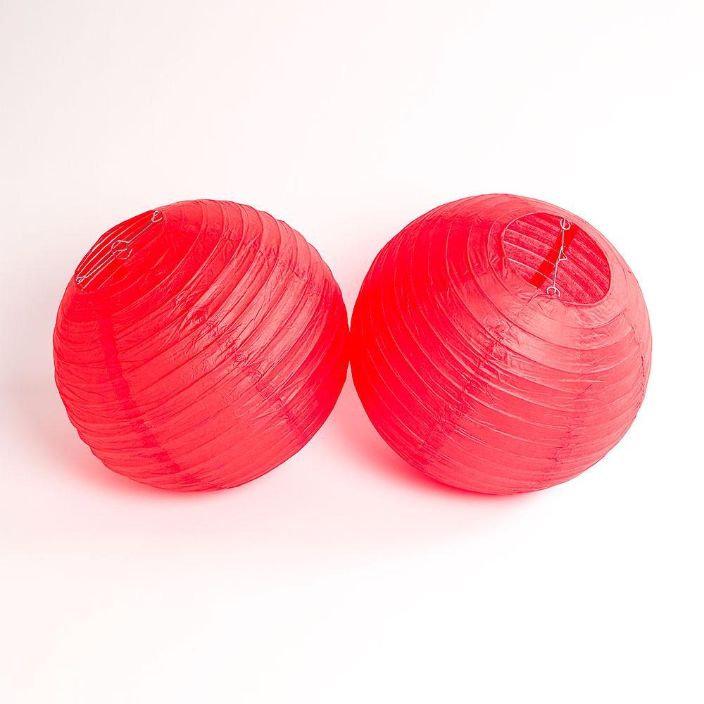 Houston Pro Football Paper Lanterns 6pc Combo Tailgating Party Pack (Red/Navy) - by PaperLanternStore.com - Paper Lanterns, Decor, Party Lights &amp; More