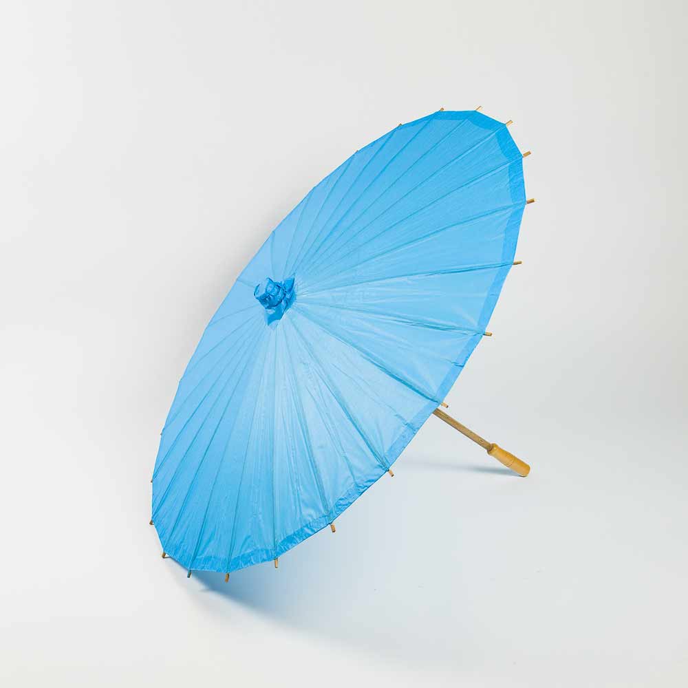 32&quot; Turquoise Paper Parasol Umbrella - PaperLanternStore.com - Paper Lanterns, Decor, Party Lights &amp; More