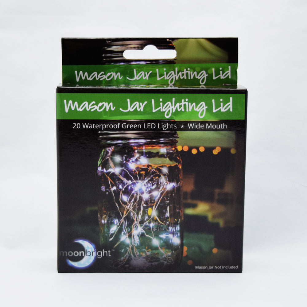 Fantado Wide Mouth Clear Mason Jar Light w/ Hanging Green Fairy LED Kit - PaperLanternStore.com - Paper Lanterns, Decor, Party Lights &amp; More