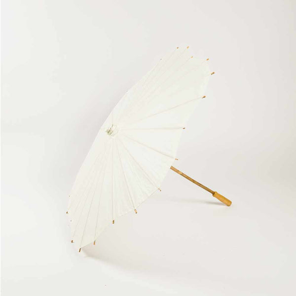 beige patio umbrella with scalloped edge Quasimoon 32 Inch Beige / Ivory Paper Parasol Umbrella, Scallop Shaped by PaperLanternStore, Size: 32 Inch Scallop