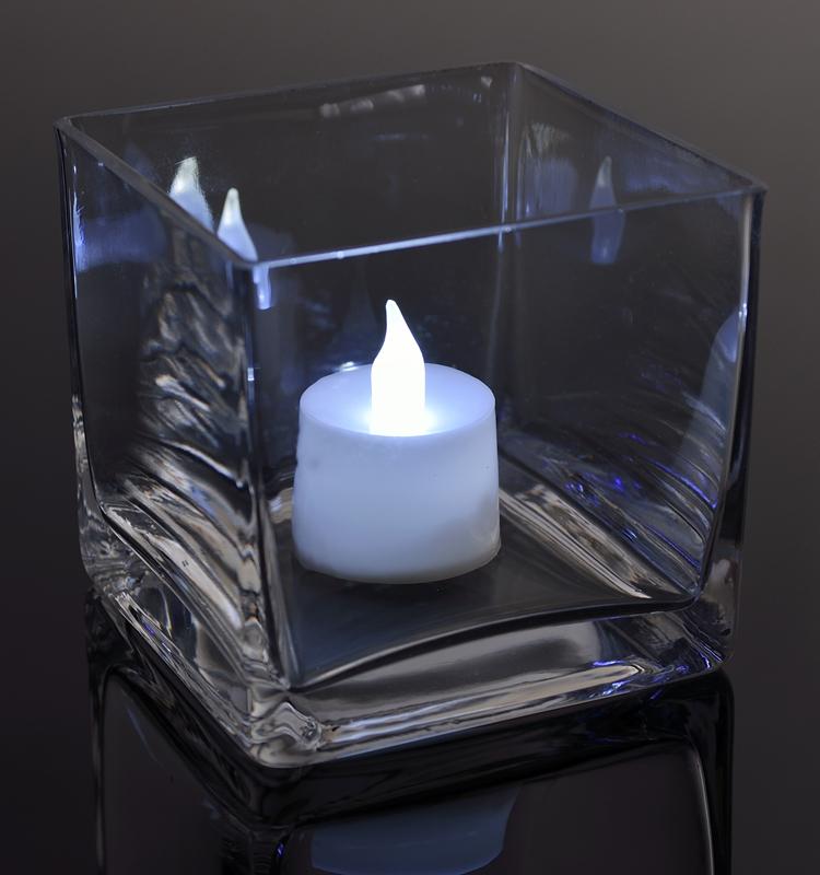 Large White Flameless LED Battery Operated Candle (12 Pack) - PaperLanternStore.com - Paper Lanterns, Decor, Party Lights & More