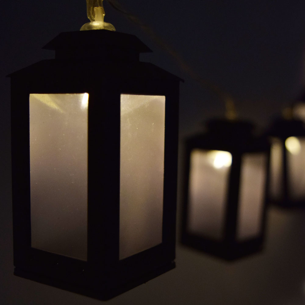 Battery-Operated Mini Lantern String Light