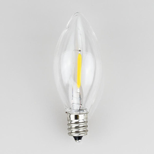 LED Filament E12 Candelabra Shatterproof Light Bulb, Dimmable, 0.6W,  E12 Base - PaperLanternStore.com - Paper Lanterns, Decor, Party Lights &amp; More