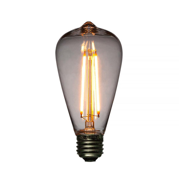 25-Pack LED Filament ST64 Shatterproof Light Bulb, Dimmable, 2W,  E26 Medium Base