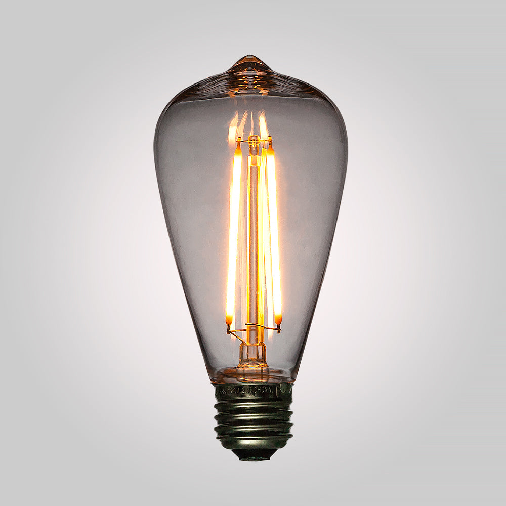LED Filament ST64 Shatterproof Energy Saving Light Bulb, Dimmable, 2W,  E26 Medium Base - PaperLanternStore.com - Paper Lanterns, Decor, Party Lights &amp; More