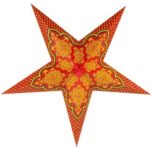 3-PACK + Cord | Arabian 24" Illuminated Paper Star Lanterns and Lamp Cord Hanging Decorations - PaperLanternStore.com - Paper Lanterns, Decor, Party Lights & More