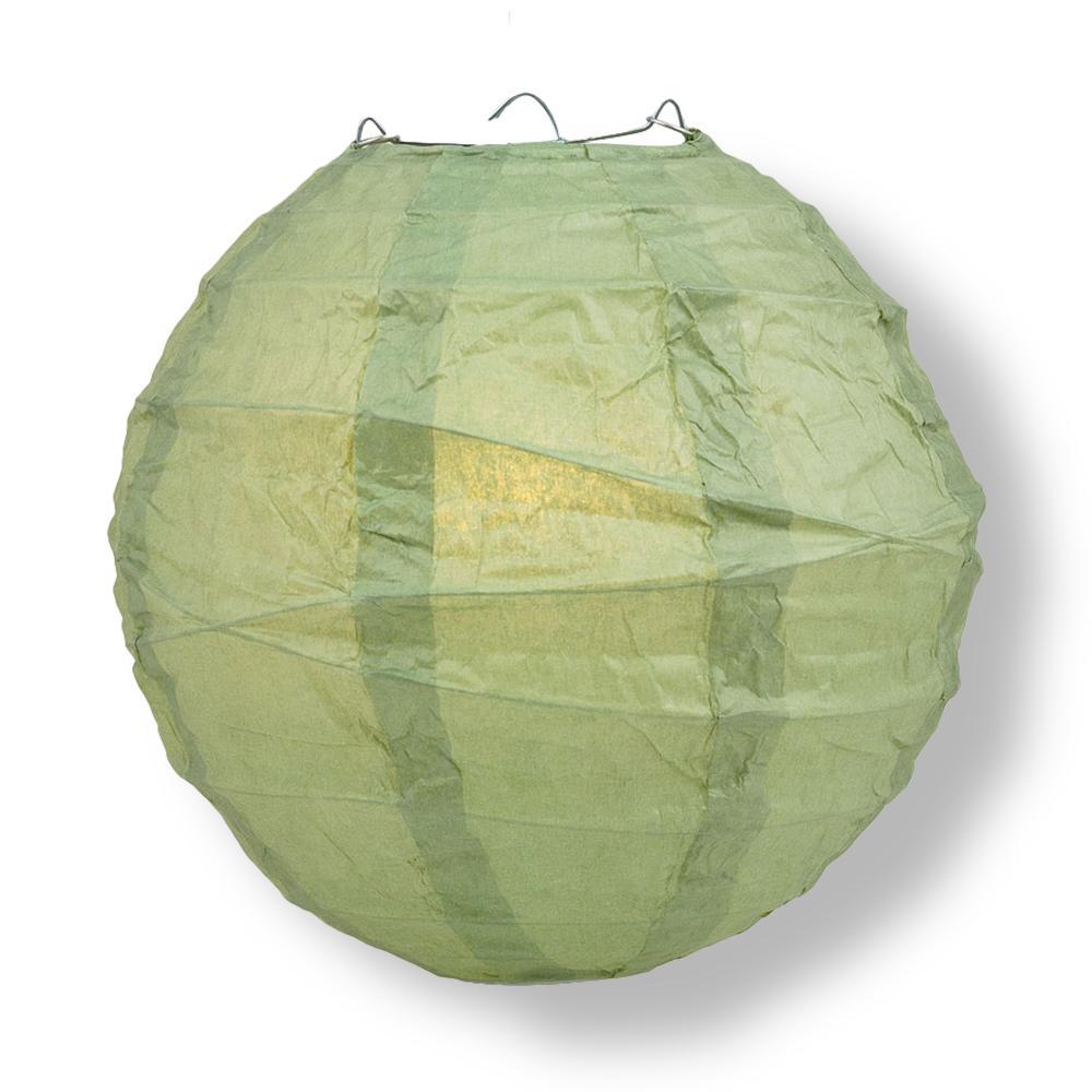 Green Party Pack Crisscross Paper Lantern Combo Set (10 pc Set)