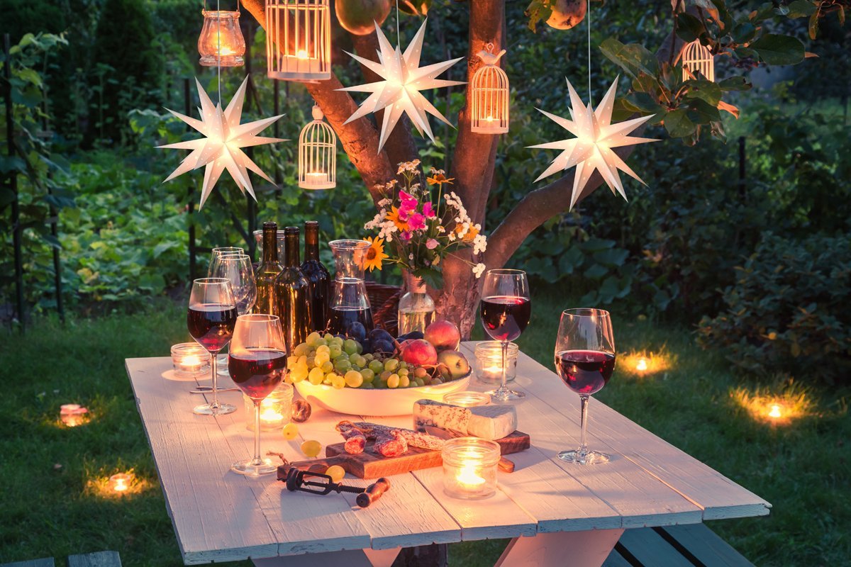3-PACK + CORD | 16&quot; White Moravian Plastic Star Lantern Lamp, Multi-Point Hanging Decoration - PaperLanternStore.com - Paper Lanterns, Decor, Party Lights &amp; More