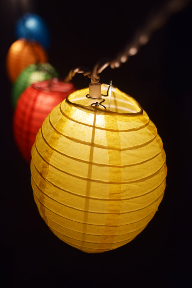 Multi-Color Kawaii Shaped Paper Lantern String String Lights (8FT, Expandable) (UL Listed) - PaperLanternStore.com - Paper Lanterns, Decor, Party Lights &amp; More