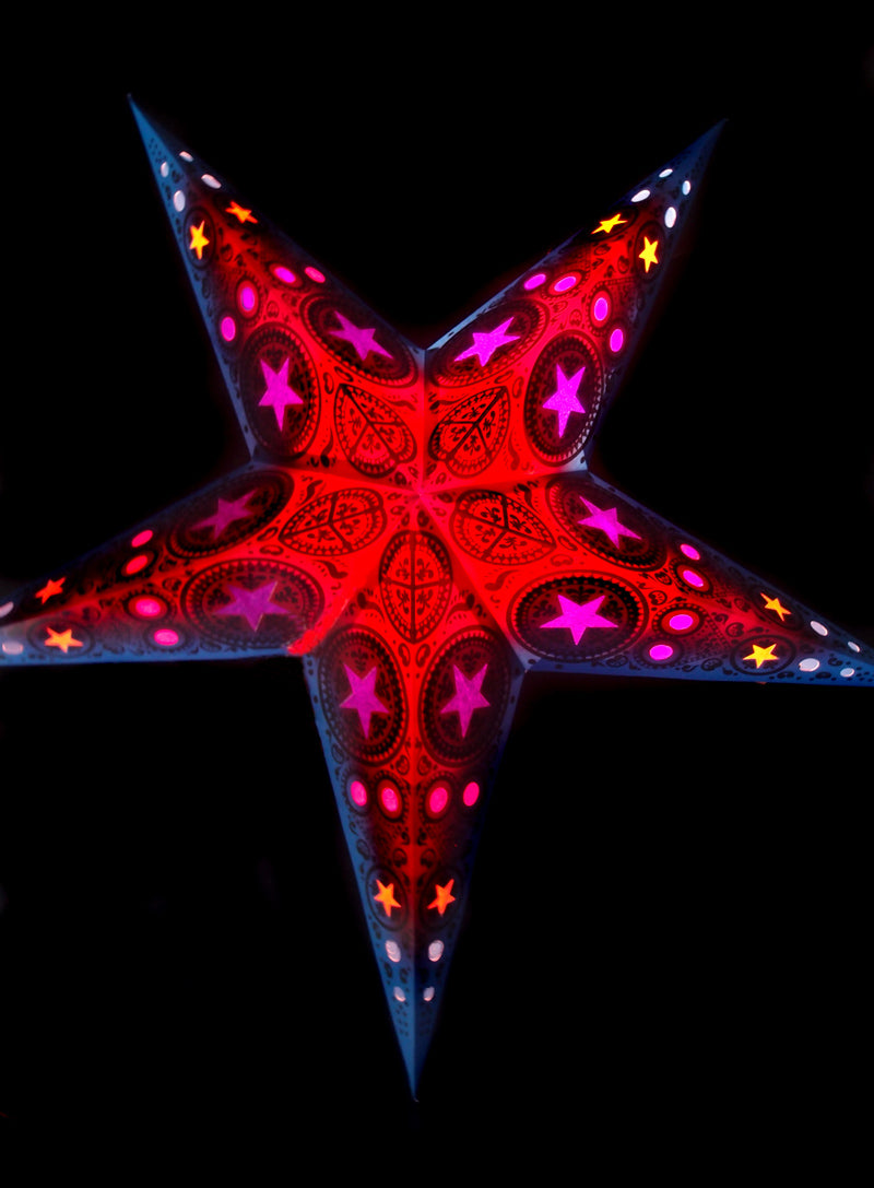24&quot; Mystic Star Window Paper Star Lantern, Chinese Hanging Wedding &amp; Party Decoration - PaperLanternStore.com - Paper Lanterns, Decor, Party Lights &amp; More