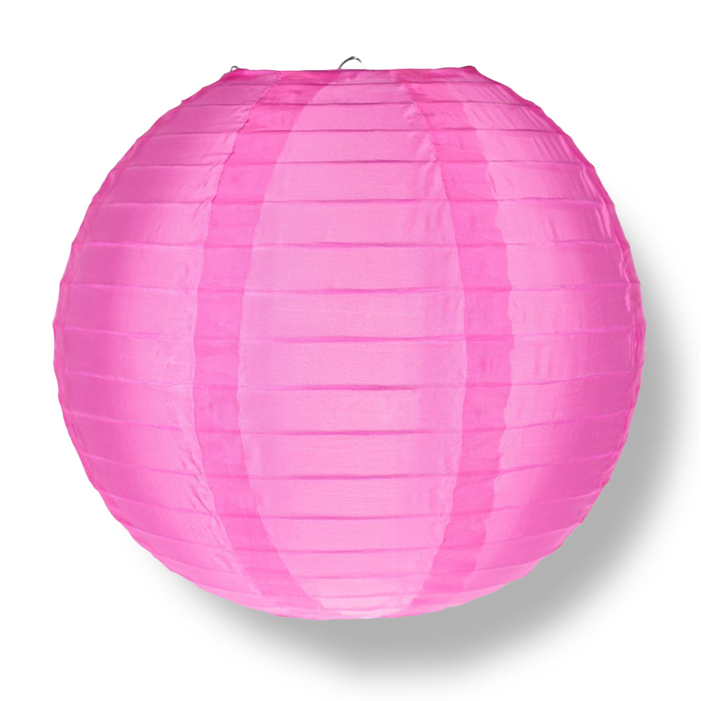 4 Inch Red Round Shimmering Nylon Lanterns, Even Ribbing, Hanging (10-PACK) Decoration - PaperLanternStore.com - Paper Lanterns, Decor, Party Lights & More