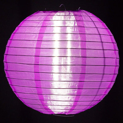 8&quot; Ultra Violet Shimmering Nylon Lantern, Even Ribbing, Durable, Hanging - PaperLanternStore.com - Paper Lanterns, Decor, Party Lights &amp; More