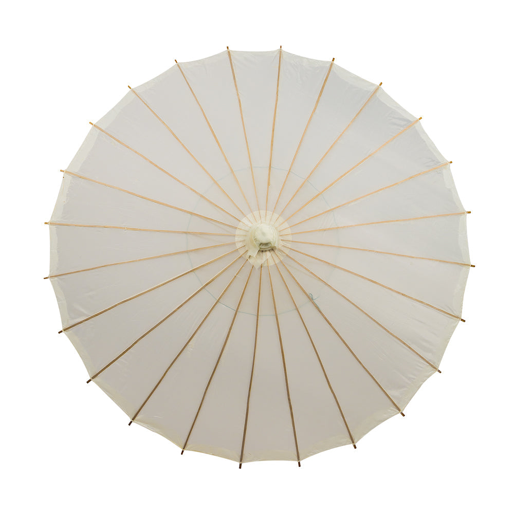 28 Inch Beige / Ivory Parasol Umbrella, Premium Nylon - LunaBazaar.com - Discover.Decorate. Celebrate.