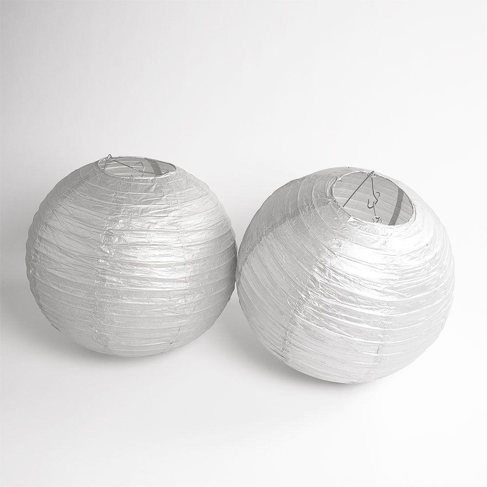 Oakland Pro Football Paper Lanterns 6pc Combo Tailgating Party Pack (Silver / Black) - by PaperLanternStore.com - Paper Lanterns, Decor, Party Lights &amp; More