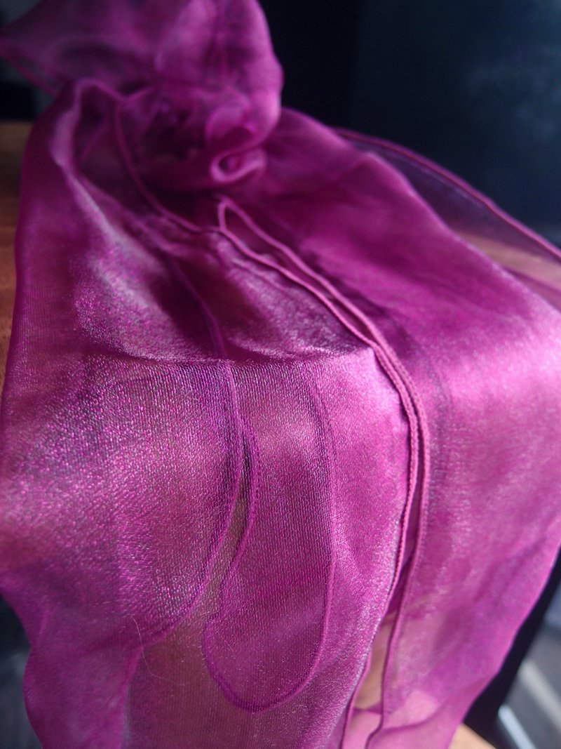 Marsala / Burgundy Wine Organza Chair Sashes (9FT, 10 PACK) - PaperLanternStore.com - Paper Lanterns, Decor, Party Lights & More