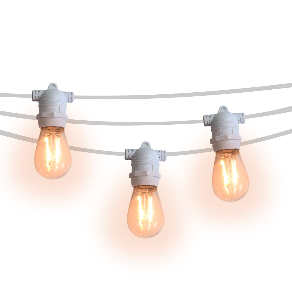 Outdoor string clearance lights white cord
