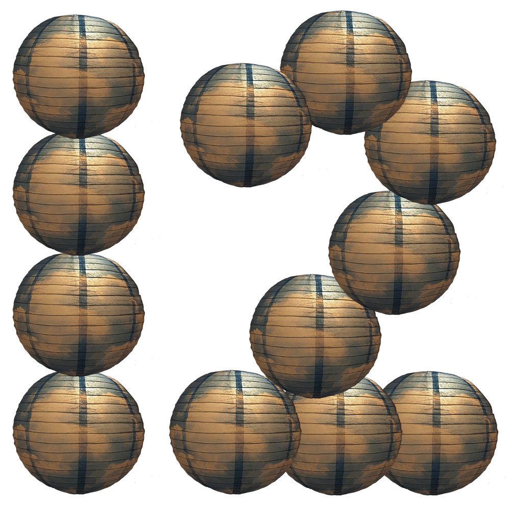 12 PACK | 14&quot; Artisan Print Cotton Candy Clouds Paper Lantern, Design by Esper - PaperLanternStore.com - Paper Lanterns, Decor, Party Lights &amp; More