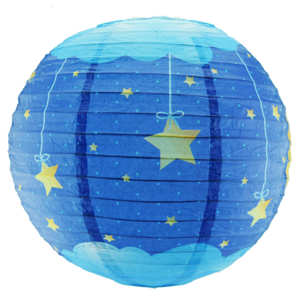 14&quot; Premium Print Starry Sky Lullaby Paper Lantern, Design by Esper - PaperLanternStore.com - Paper Lanterns, Decor, Party Lights &amp; More