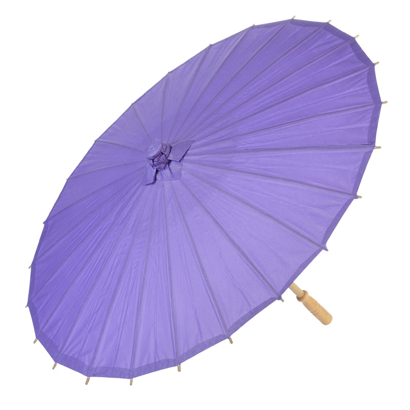 BULK PACK (6) 32&quot; Purple Paper Paper Parasol Umbrellas - PaperLanternStore.com - Paper Lanterns, Decor, Party Lights &amp; More