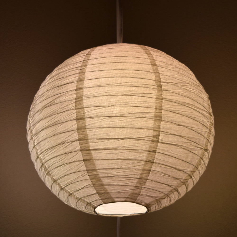 Crepe Premium Paper Lantern Pendant Light Cord Kit with G50 Pink LED Bulb2, Fuchsia / Hot Pink Bulb