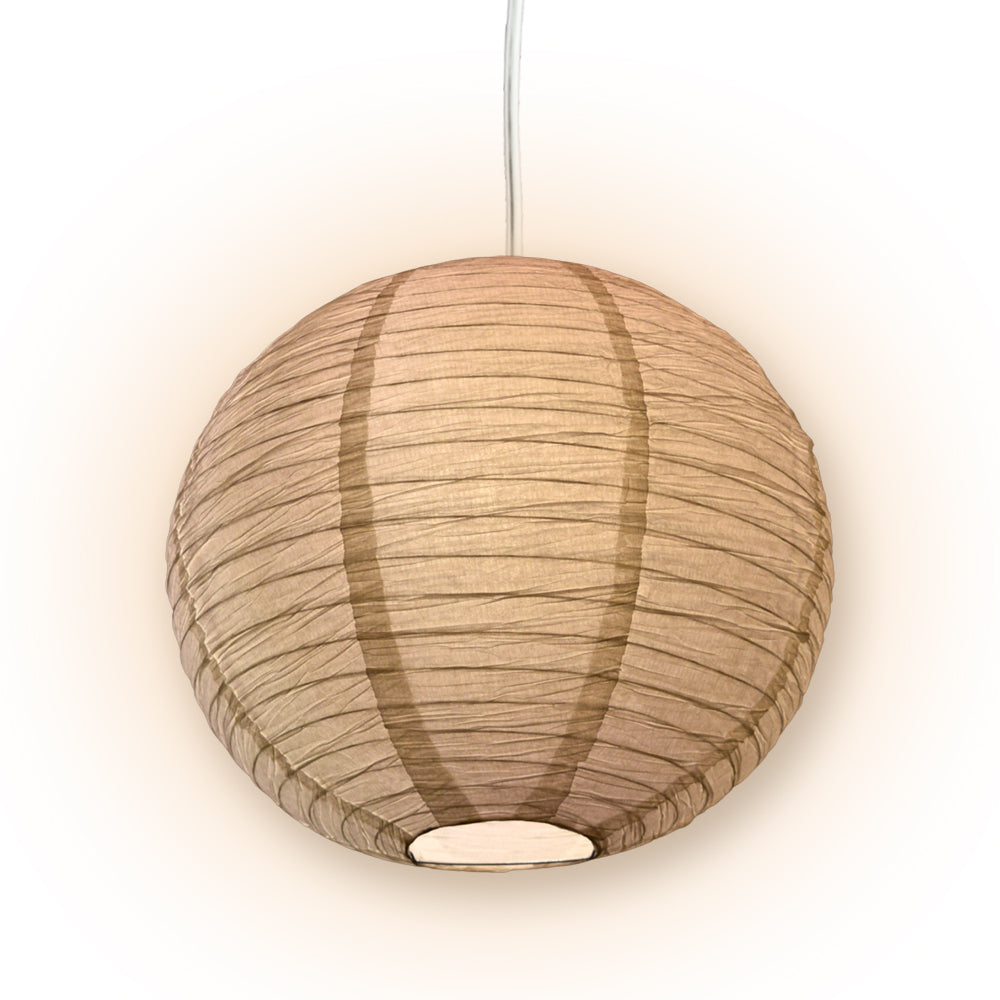 Crepe Premium Paper Lantern Pendant Light Cord Kit with G50 Pink LED Bulb2, Fuchsia / Hot Pink Bulb