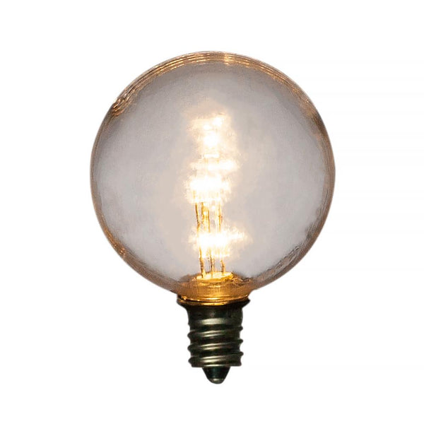 25-Pack Warm White .5-Watt LED G40 Globe Light Bulb, Shatterproof, E12 Candelabra Base