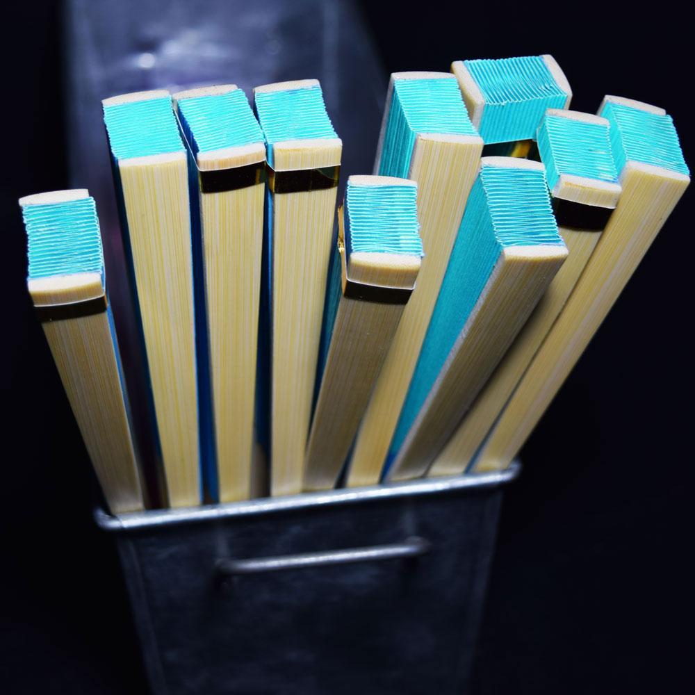 9" Turquoise Paper Hand Fans for Weddings, Premium Paper Stock (10 Pack) - PaperLanternStore.com - Paper Lanterns, Decor, Party Lights & More