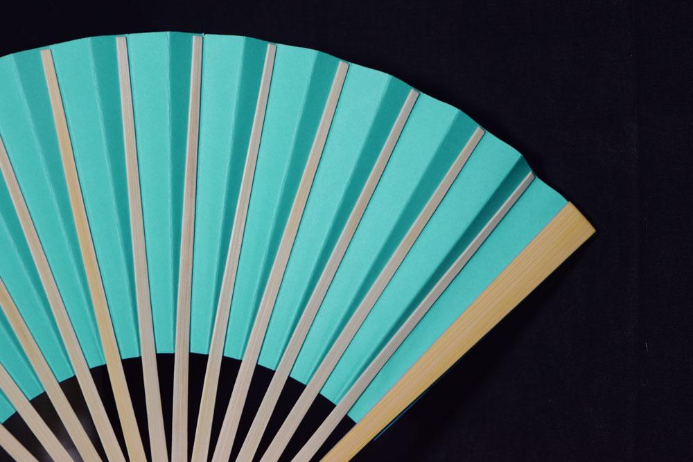 9&quot; Turquoise Paper Hand Fans for Weddings, Premium Paper Stock (10 Pack) - PaperLanternStore.com - Paper Lanterns, Decor, Party Lights &amp; More