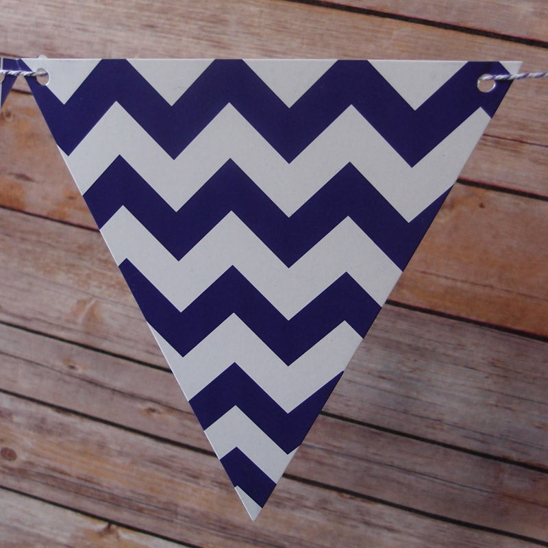 Purple Mix Pattern Triangle Flag Pennant Banner (11FT) - PaperLanternStore.com - Paper Lanterns, Decor, Party Lights &amp; More