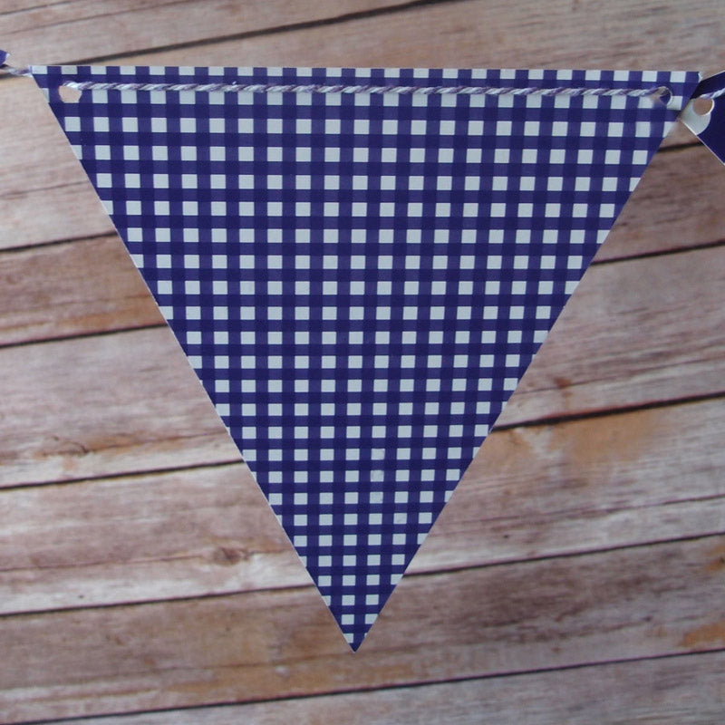 Purple Mix Pattern Triangle Flag Pennant Banner (11FT) - PaperLanternStore.com - Paper Lanterns, Decor, Party Lights &amp; More