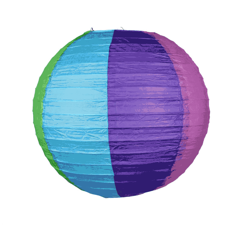 14&quot; Rainbow Multi-Color Paper Lantern, Even Ribbing, Hanging Decoration (12-PACK) - PaperLanternStore.com - Paper Lanterns, Decor, Party Lights &amp; More