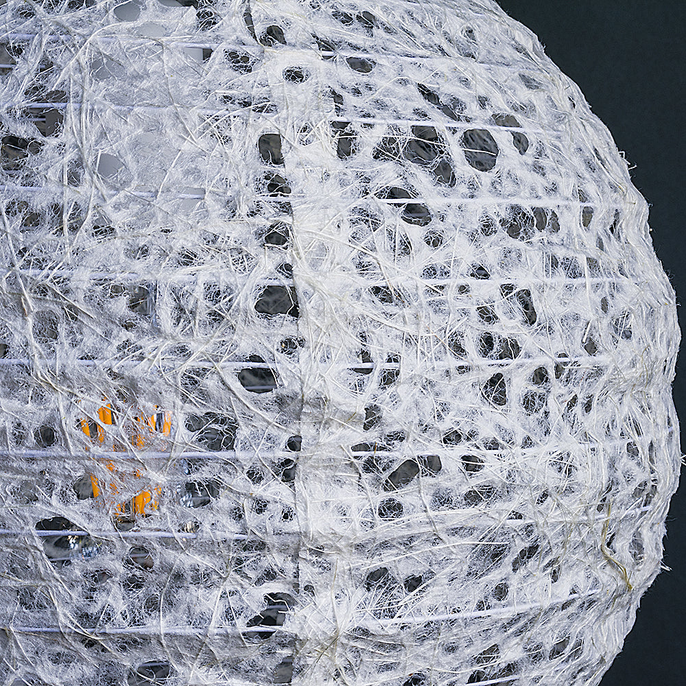 BULK PACK (3) 12&quot; Designer Japanese Random Ogura Lace Fibrous Paper Lantern Shade, Hanging Decoration - PaperLanternStore.com - Paper Lanterns, Decor, Party Lights &amp; More