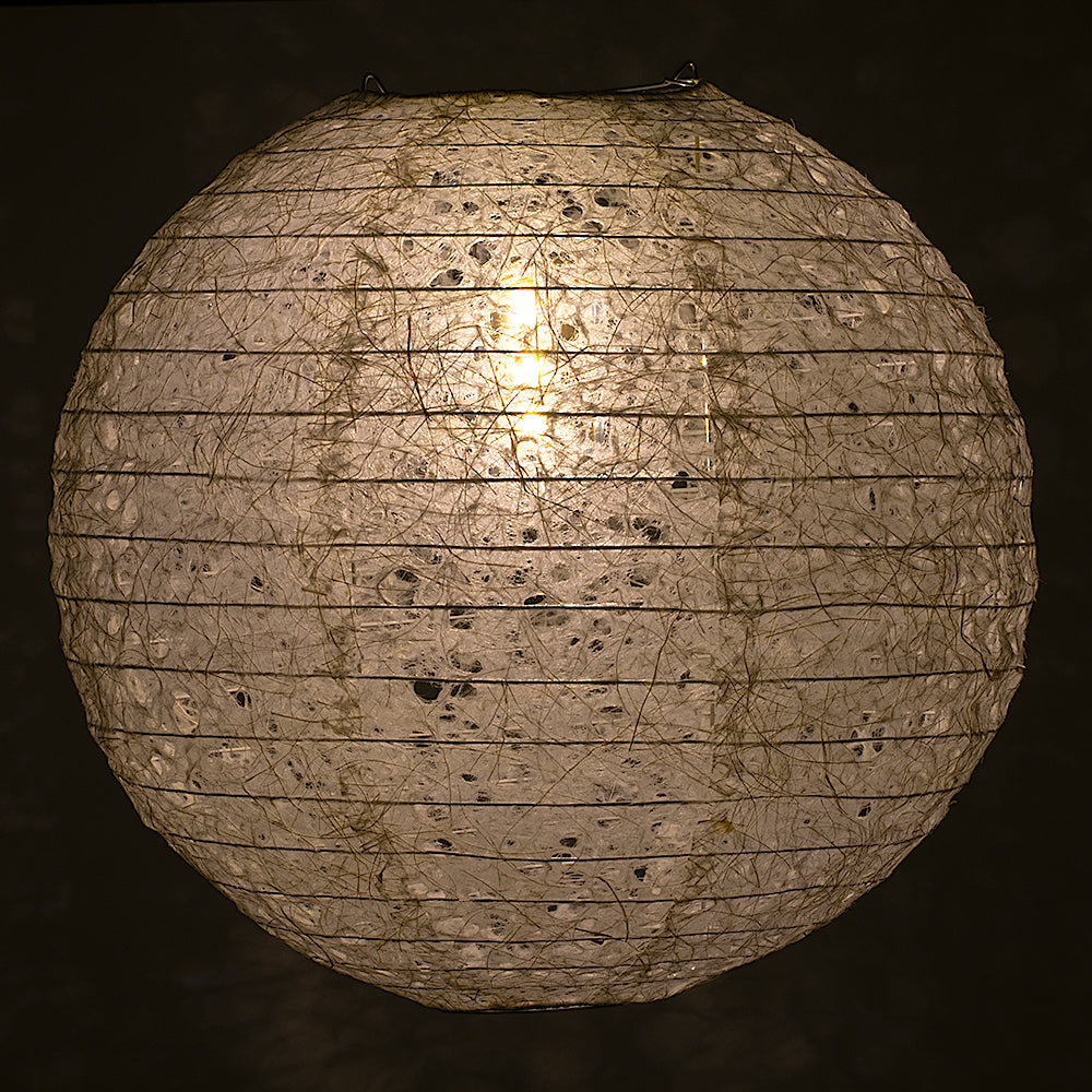 BULK PACK (3) 12&quot; Designer Japanese Random Ogura Lace Fibrous Paper Lantern Shade, Hanging Decoration - PaperLanternStore.com - Paper Lanterns, Decor, Party Lights &amp; More