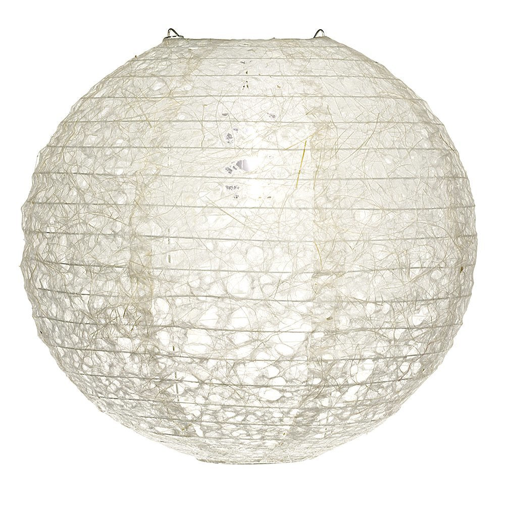 12&quot; Designer Japanese Random Ogura Lace Fibrous Web Paper Lantern Shade, Hanging Decoration - PaperLanternStore.com - Paper Lanterns, Decor, Party Lights &amp; More