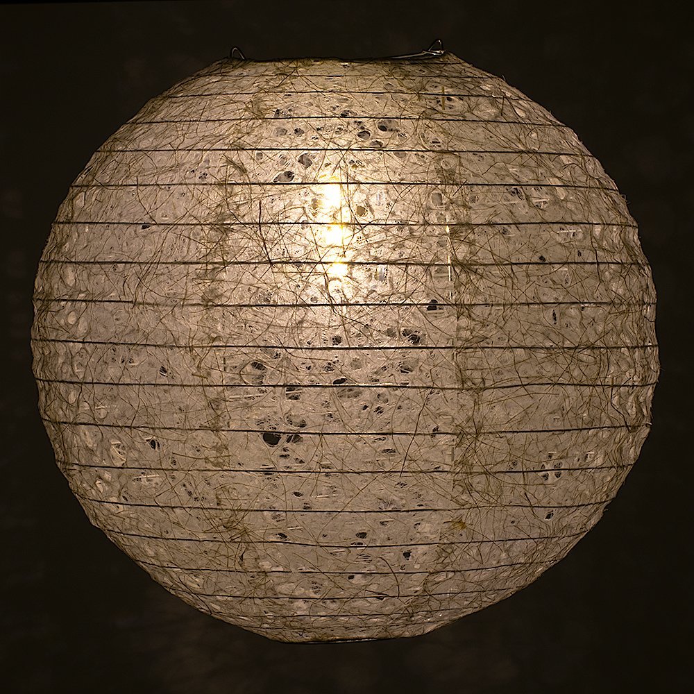 12" Designer Japanese Random Ogura Lace Fibrous Web Paper Lantern Shade, Hanging Decoration - PaperLanternStore.com - Paper Lanterns, Decor, Party Lights & More