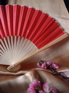 9&quot; Red Silk Hand Fans for Weddings (10 Pack)