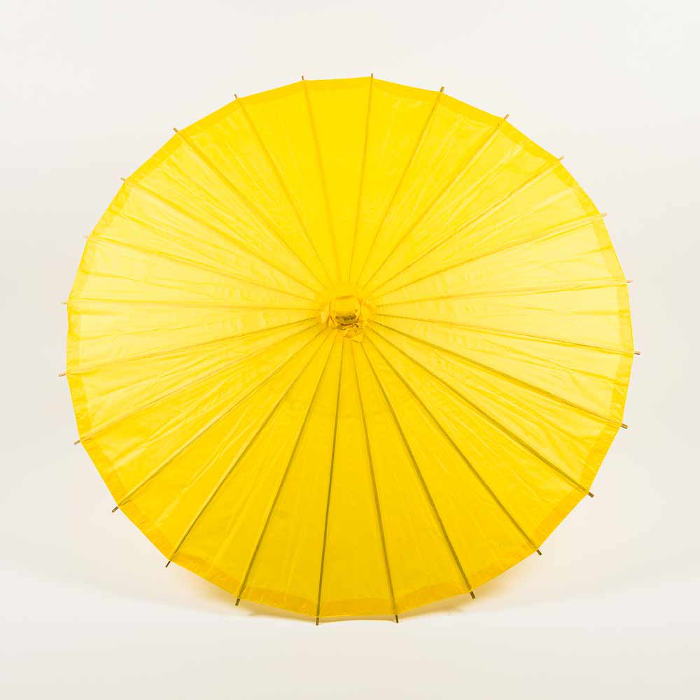 32&quot; Yellow Paper Parasol Umbrella - PaperLanternStore.com - Paper Lanterns, Decor, Party Lights &amp; More