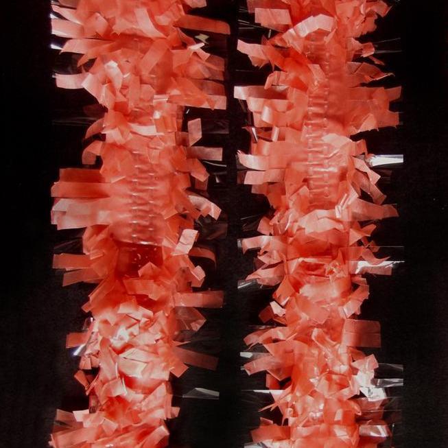 Roseate Tissue Festooning Fringe Garlands - PaperLanternStore.com - Paper Lanterns, Decor, Party Lights &amp; More