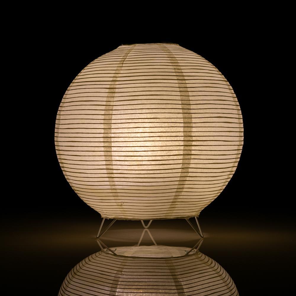 Round Fine Line Warm White LED Table Top Lantern Lamp Light KIT w/ Remote, Omni360 Battery Powered - PaperLanternStore.com - Paper Lanterns, Decor, Party Lights & More