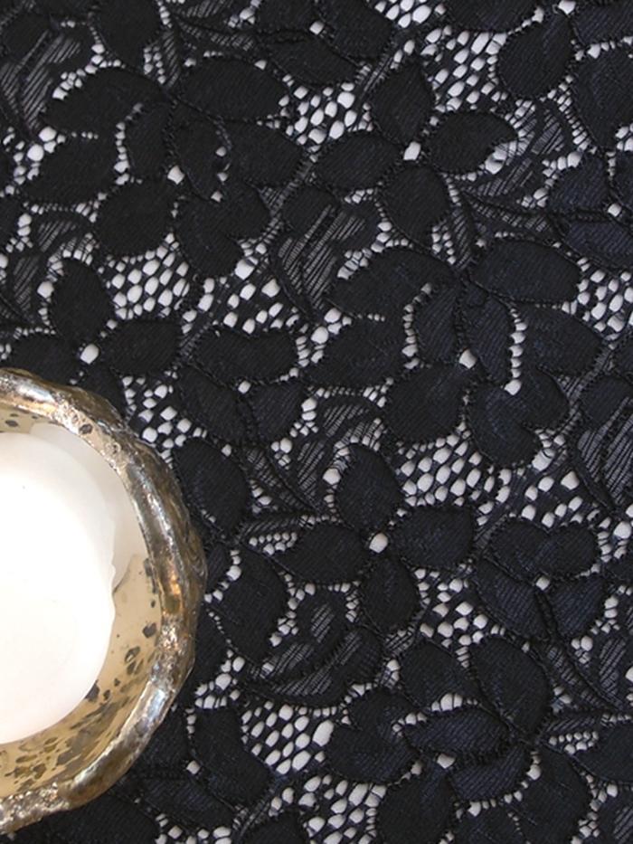 Vintage Black Lace Style No.2 Table Runner (12 x 108) - PaperLanternStore.com - Paper Lanterns, Decor, Party Lights &amp; More