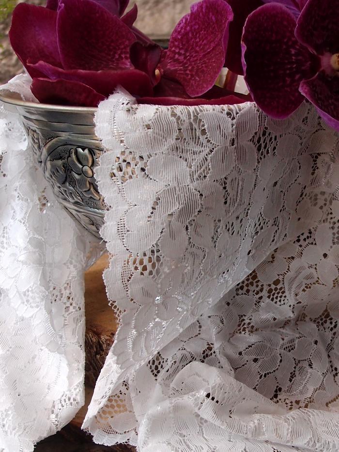 Vintage White Lace Style No.2 Table Runner (12 x 108) - PaperLanternStore.com - Paper Lanterns, Decor, Party Lights &amp; More