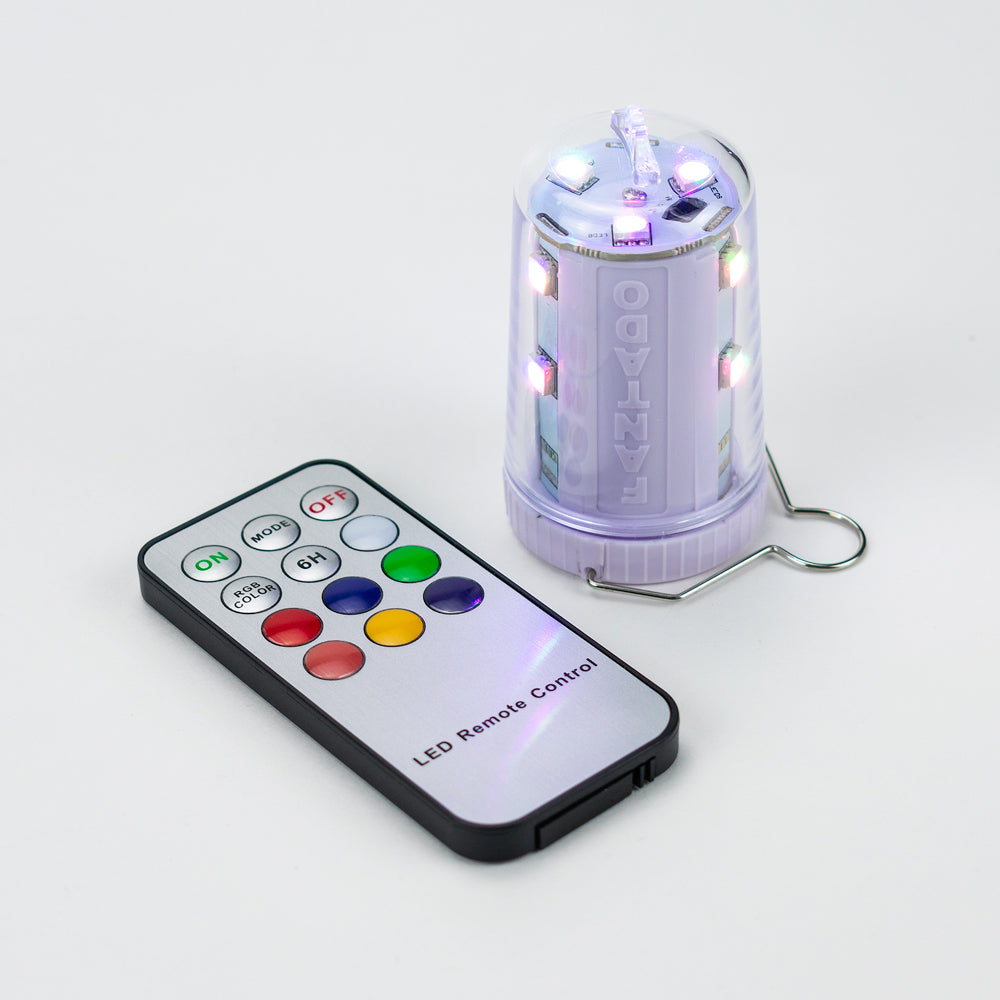 Saturn Fine Line Color-Changing LED Table Top Lantern Lamp Light KIT w/ Remote, Omni360 Battery Powered - PaperLanternStore.com - Paper Lanterns, Decor, Party Lights &amp; More