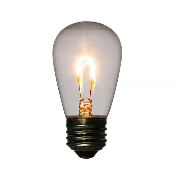 LED Filament S14 Shatterproof Energy Saving Light Bulb, Dimmable, 1W, E26 Medium Base - PaperLanternStore.com - Paper Lanterns, Decor, Party Lights &amp; More