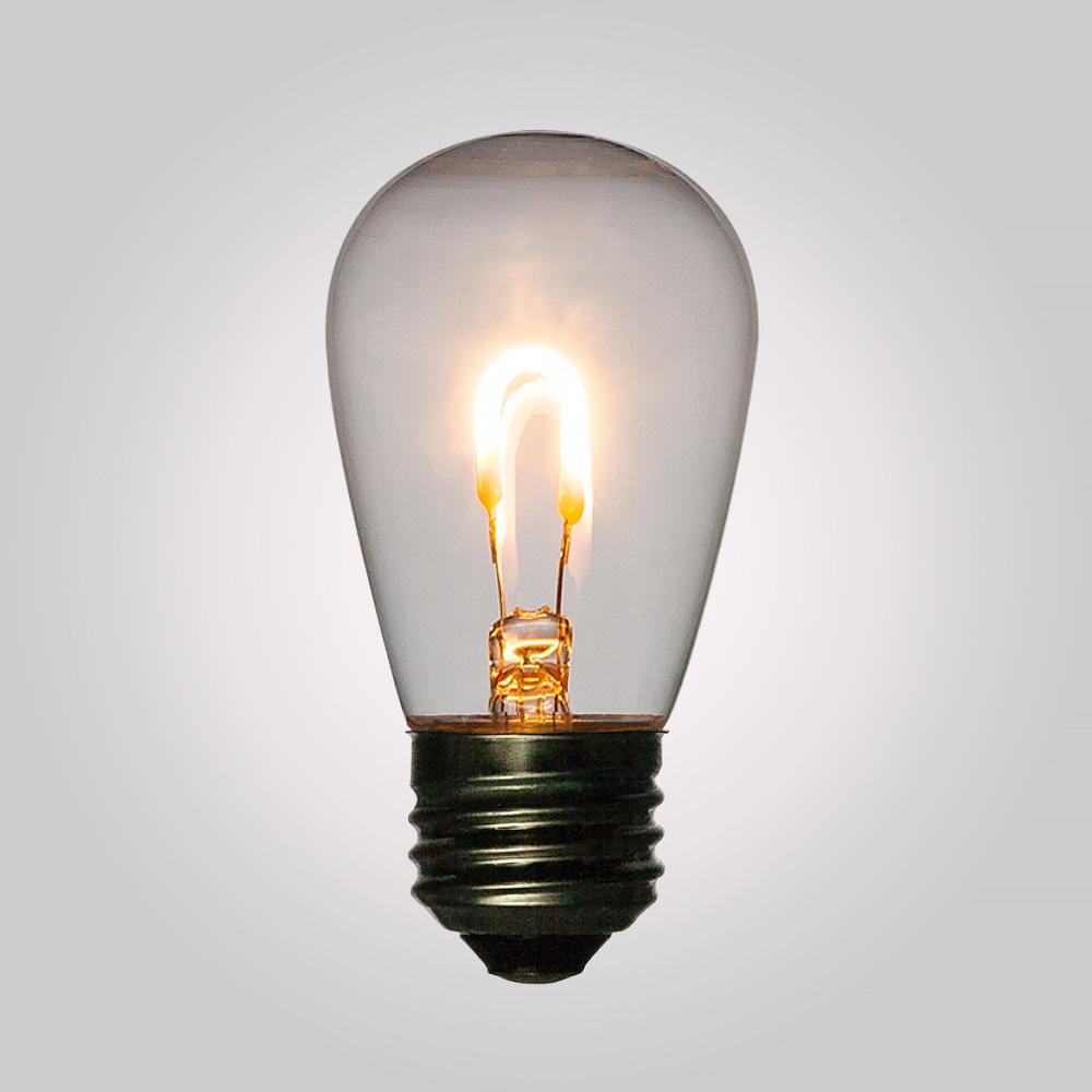 10-Pack LED Filament S14 Shatterproof Energy Saving Light Bulb, Dimmable, 1W,  E26 Medium Base - PaperLanternStore.com - Paper Lanterns, Decor, Party Lights &amp; More