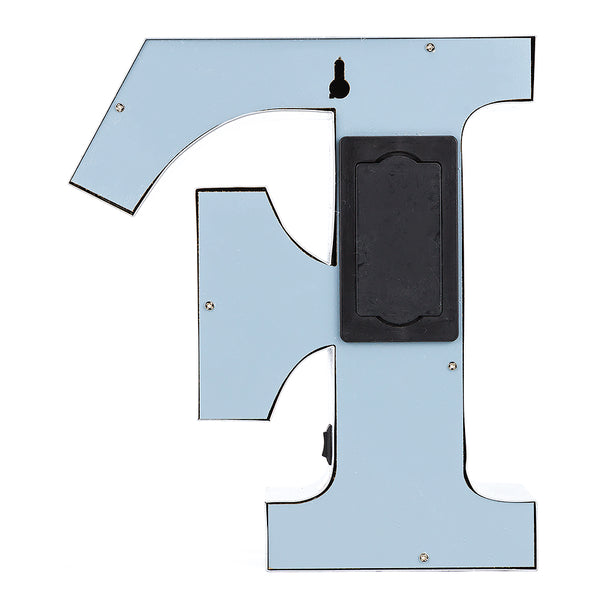 Silver Marquee Light Letter 'F' LED Metal Sign (8 Inch, Battery ...